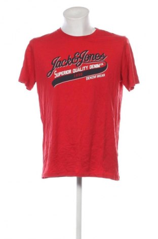 Ανδρικό t-shirt Jack & Jones, Μέγεθος XL, Χρώμα Κόκκινο, Τιμή 6,99 €