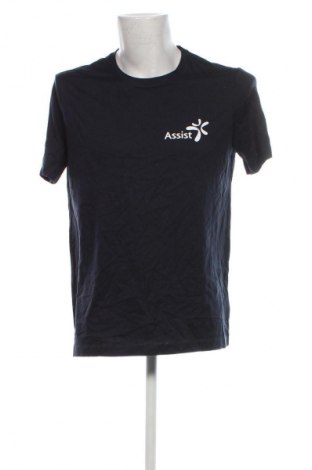 Herren T-Shirt Kariban, Größe L, Farbe Blau, Preis € 4,49