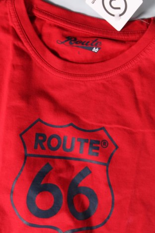 Ανδρικό t-shirt Route 66, Μέγεθος L, Χρώμα Κόκκινο, Τιμή 7,00 €