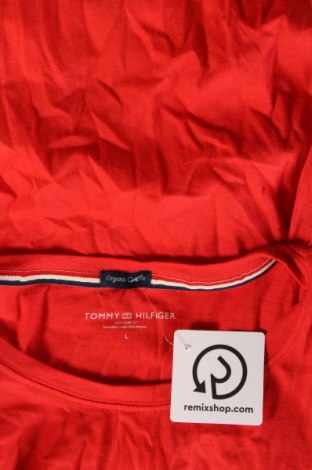 Męski T-shirt Tommy Hilfiger, Rozmiar L, Kolor Czerwony, Cena 101,45 zł