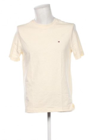 Tricou de bărbați Tommy Hilfiger, Mărime M, Culoare Ecru, Preț 188,99 Lei