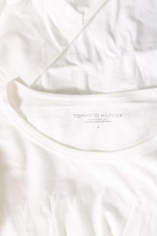 Męski T-shirt Tommy Hilfiger, Rozmiar L, Kolor Biały, Cena 184,99 zł