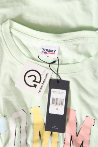 Męski T-shirt Tommy Jeans, Rozmiar XL, Kolor Zielony, Cena 262,99 zł