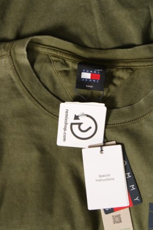 Męski T-shirt Tommy Jeans, Rozmiar L, Kolor Zielony, Cena 184,99 zł