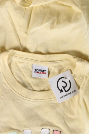 Ανδρικό t-shirt Tommy Jeans, Μέγεθος L, Χρώμα Κίτρινο, Τιμή 21,49 €