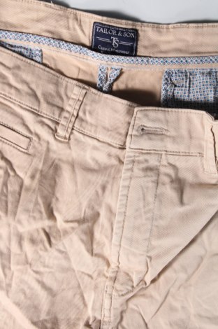 Herren Shorts Tailor & Son, Größe M, Farbe Beige, Preis 14,49 €