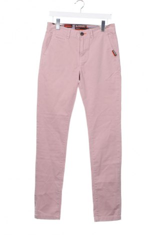 Pantaloni de bărbați Superdry, Mărime S, Culoare Roz, Preț 201,99 Lei