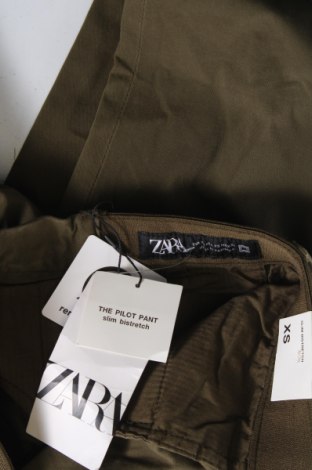 Мъжки панталон Zara, Размер XS, Цвят Зелен, Цена 52,99 лв.