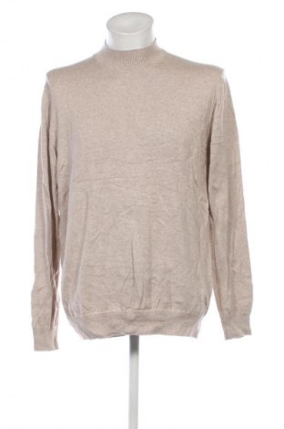 Herrenpullover Piazza Italia, Größe XXL, Farbe Beige, Preis 10,49 €