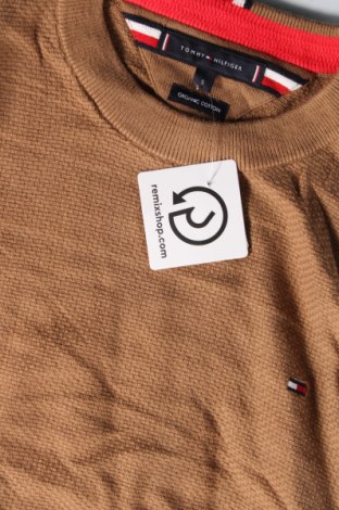 Męski sweter Tommy Hilfiger, Rozmiar S, Kolor Brązowy, Cena 284,99 zł