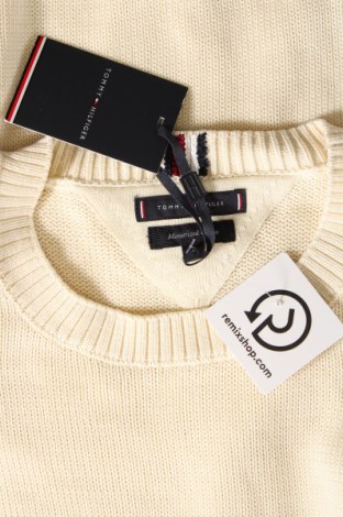 Męski sweter Tommy Hilfiger, Rozmiar L, Kolor ecru, Cena 380,99 zł