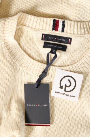 Męski sweter Tommy Hilfiger, Rozmiar XL, Kolor ecru, Cena 382,99 zł