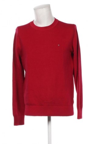 Męski sweter Tommy Hilfiger, Rozmiar L, Kolor Czerwony, Cena 382,99 zł