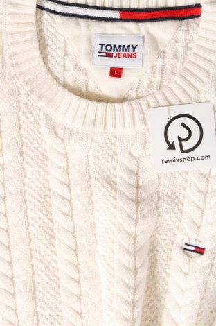 Męski sweter Tommy Jeans, Rozmiar L, Kolor ecru, Cena 349,99 zł