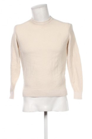 Herrenpullover Zara, Größe S, Farbe Ecru, Preis 12,99 €