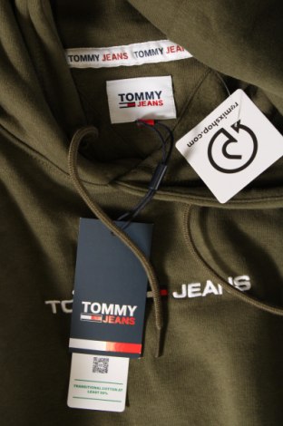 Ανδρικό φούτερ Tommy Jeans, Μέγεθος M, Χρώμα Πράσινο, Τιμή 112,99 €