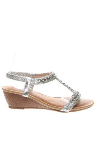 Sandalen H&D, Größe 38, Farbe Silber, Preis 13,49 €