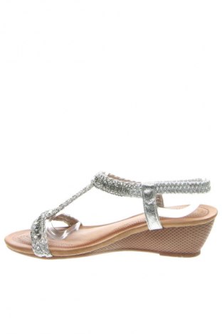 Sandalen H&D, Größe 38, Farbe Silber, Preis € 13,49