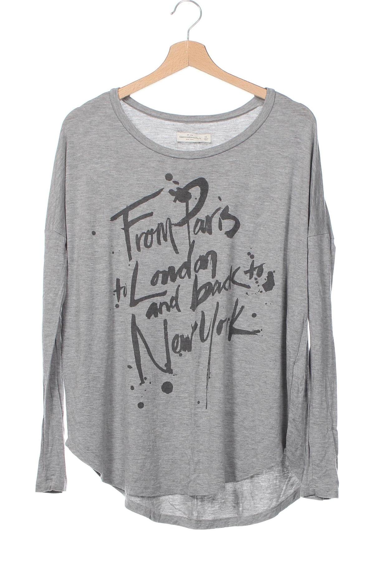 Damen Shirt Abercrombie & Fitch, Größe XS, Farbe Grau, Preis 10,22 €