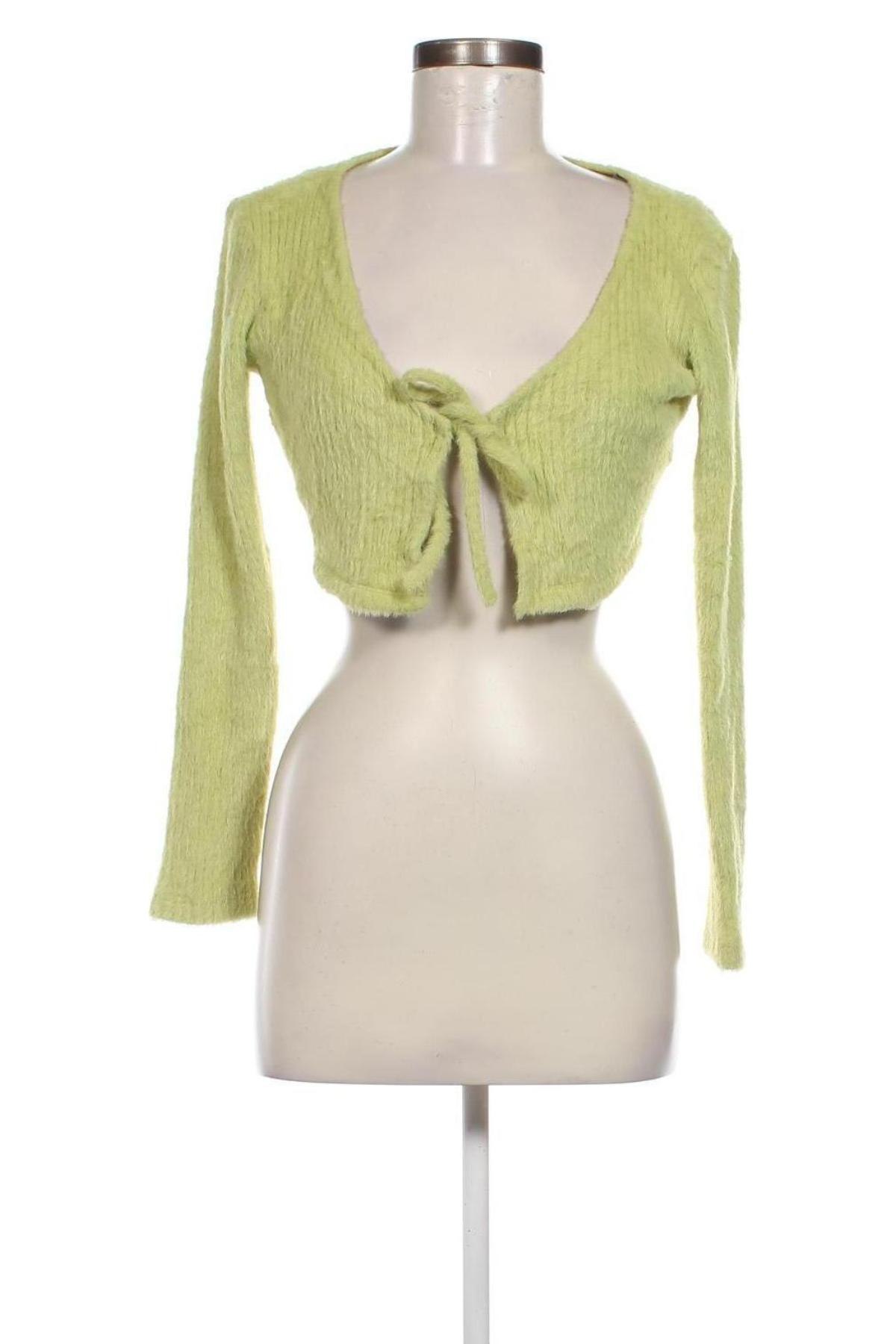 Cardigan de damă Bershka, Mărime S, Culoare Verde, Preț 28,99 Lei