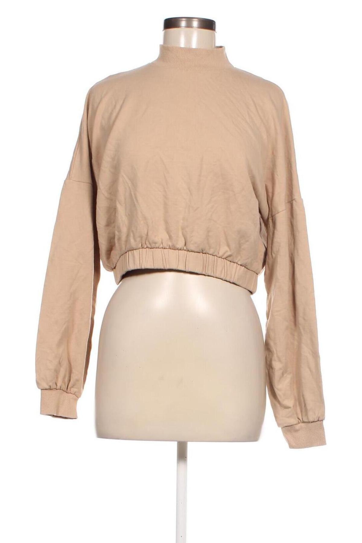 Damen Shirt Bershka, Größe L, Farbe Beige, Preis € 5,49