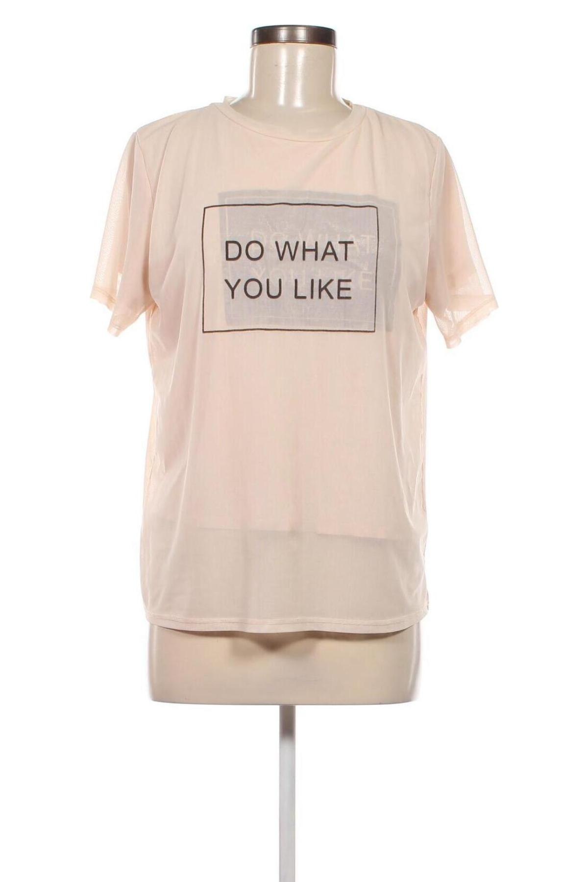 Damen Shirt Bershka, Größe M, Farbe Beige, Preis 5,99 €