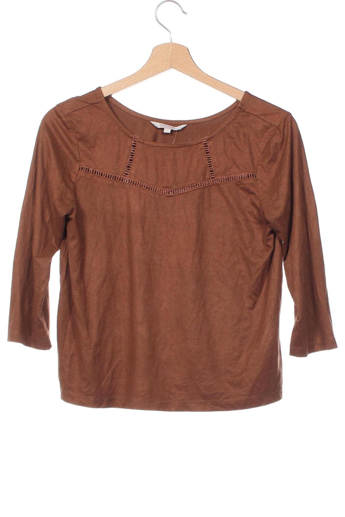 Damen Shirt Clockhouse, Größe XS, Farbe Braun, Preis € 5,99