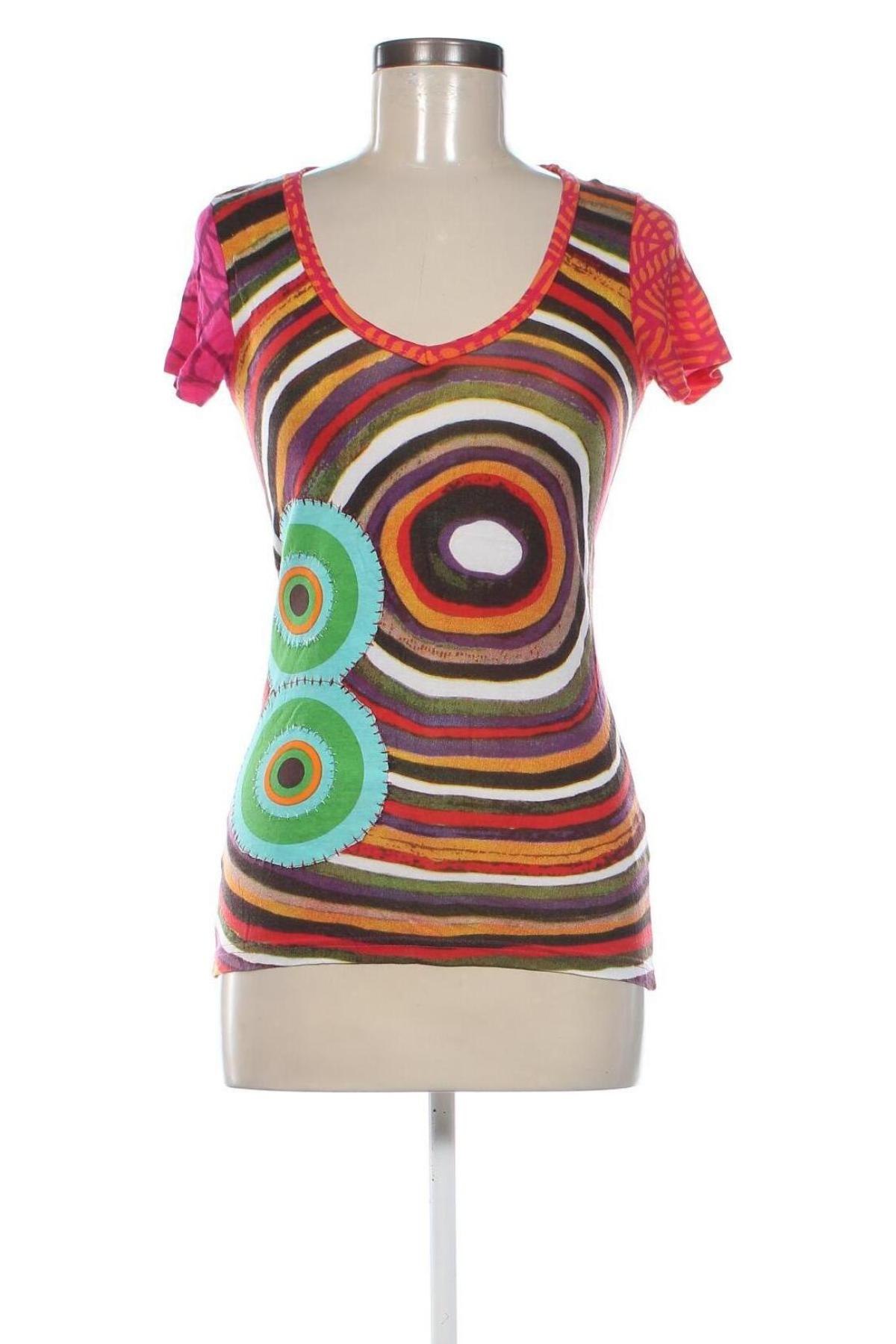 Bluzka damska Desigual, Rozmiar M, Kolor Kolorowy, Cena 73,99 zł