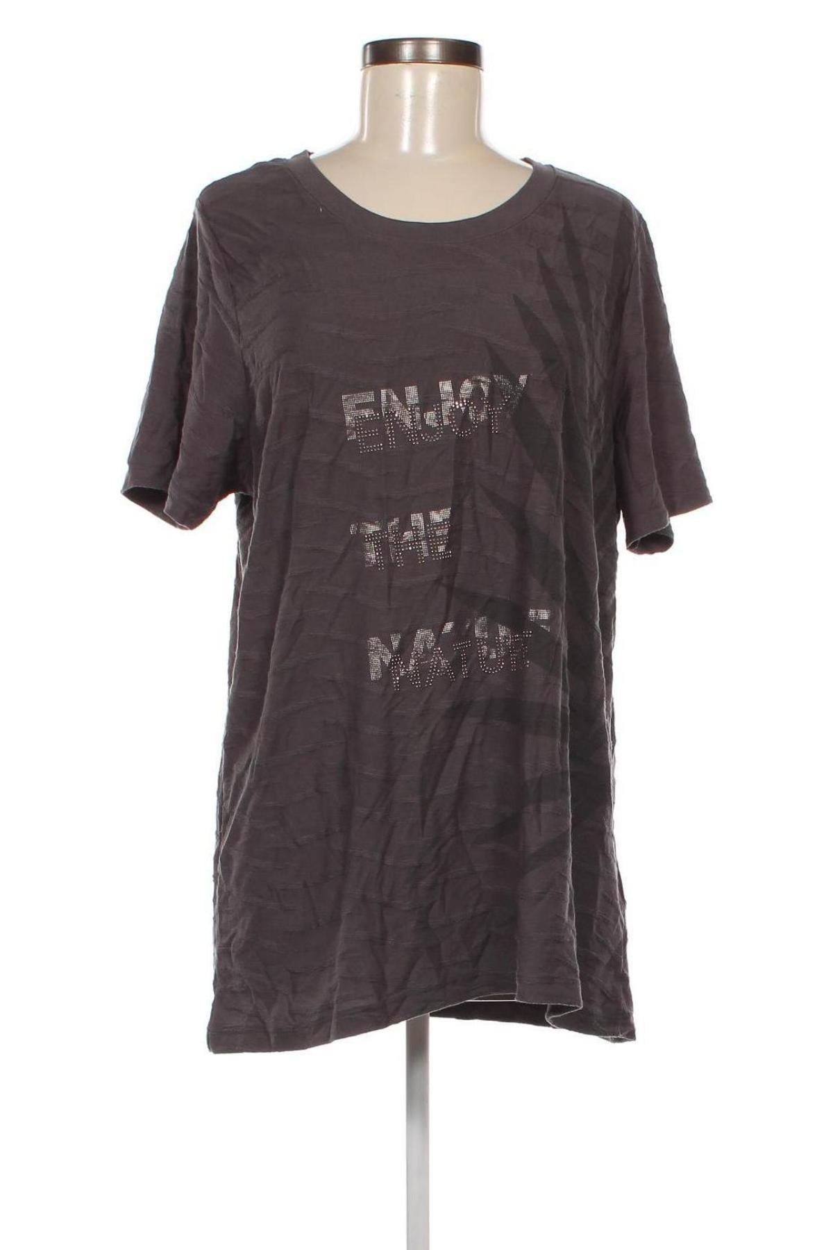 Damen Shirt Gina Laura, Größe XL, Farbe Grau, Preis 14,99 €