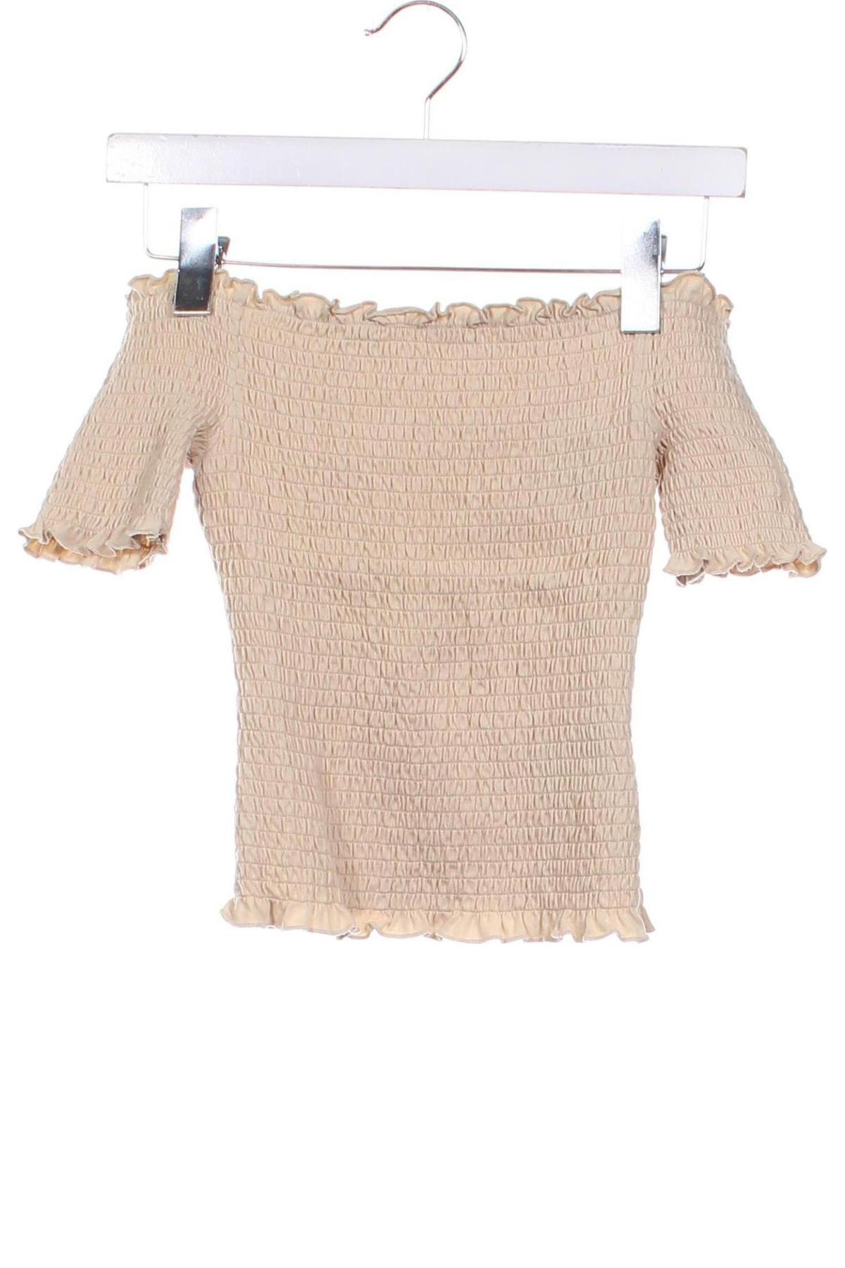 Damen Shirt H&M, Größe XS, Farbe Beige, Preis 6,49 €