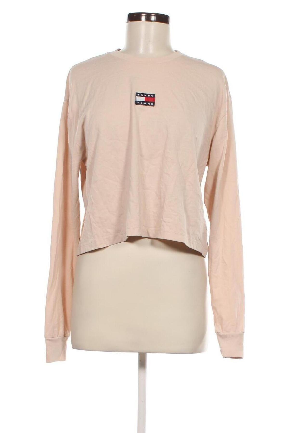 Damen Shirt Tommy Jeans, Größe M, Farbe Beige, Preis 16,99 €