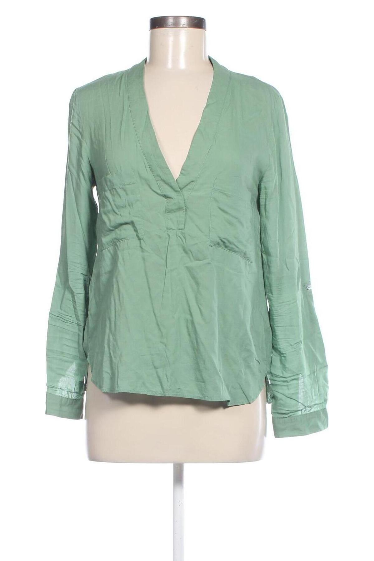 Damen Shirt Zara, Größe M, Farbe Grün, Preis 7,99 €