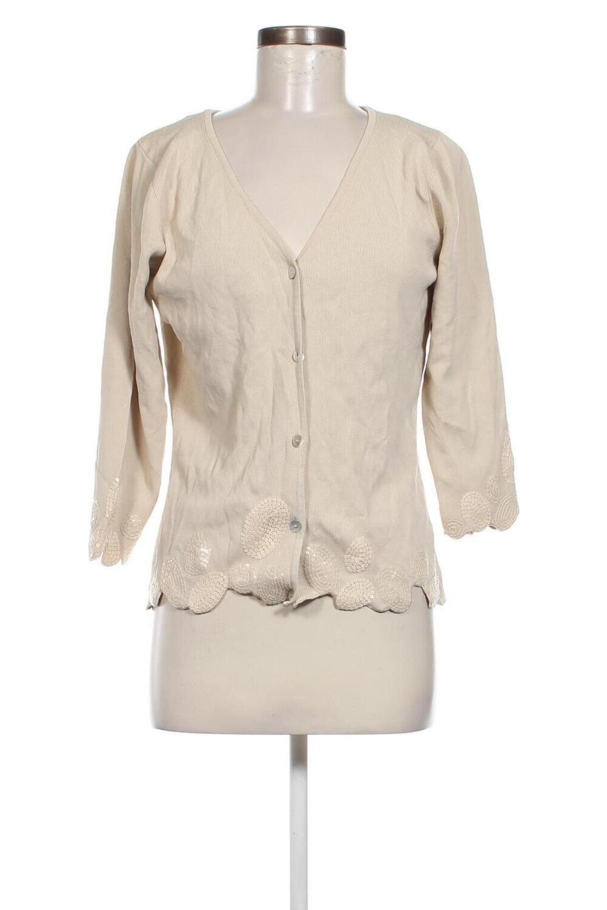 Damen Strickjacke, Größe M, Farbe Beige, Preis € 5,49