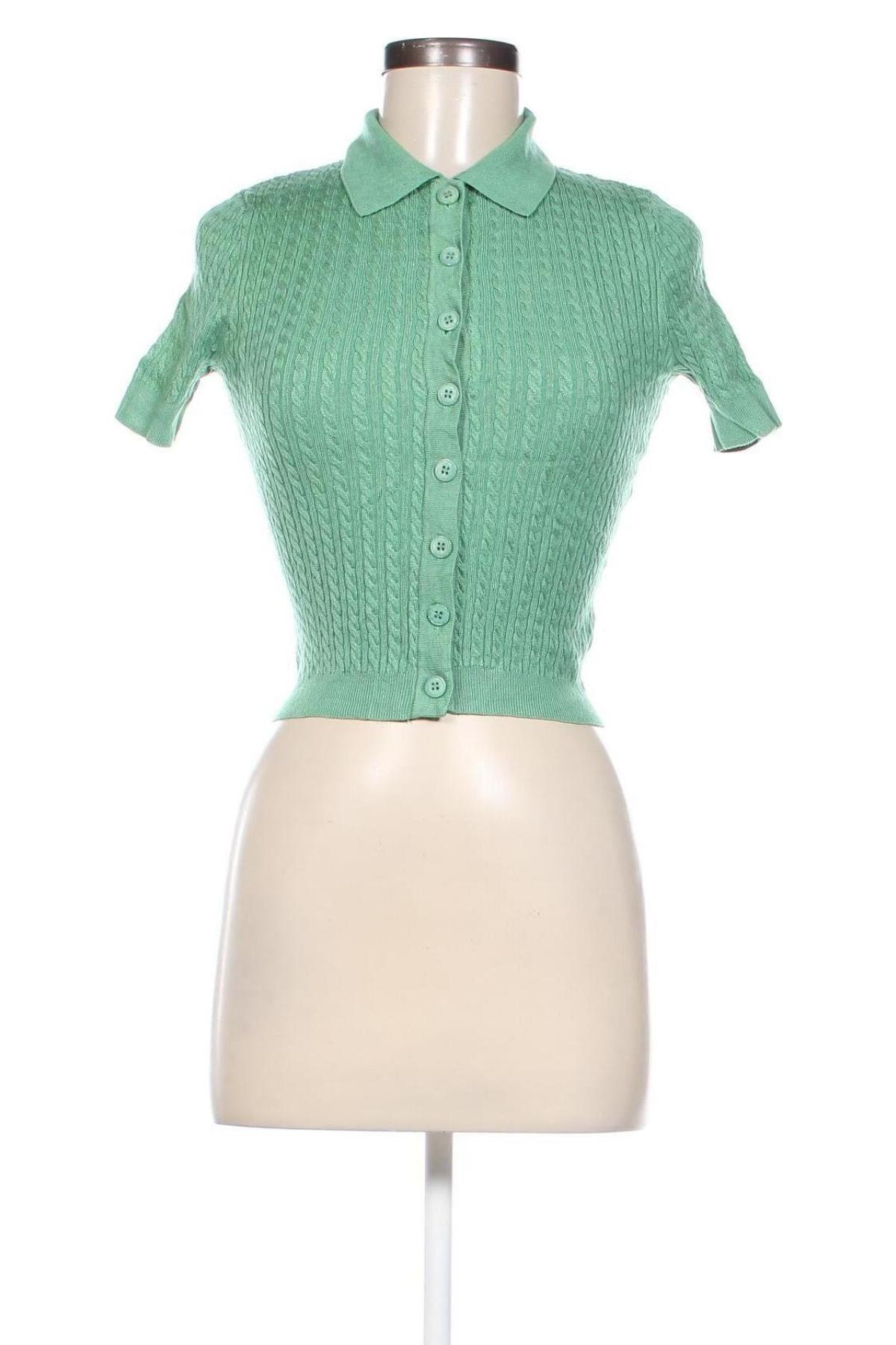 Cardigan de damă Calli, Mărime XS, Culoare Verde, Preț 22,99 Lei