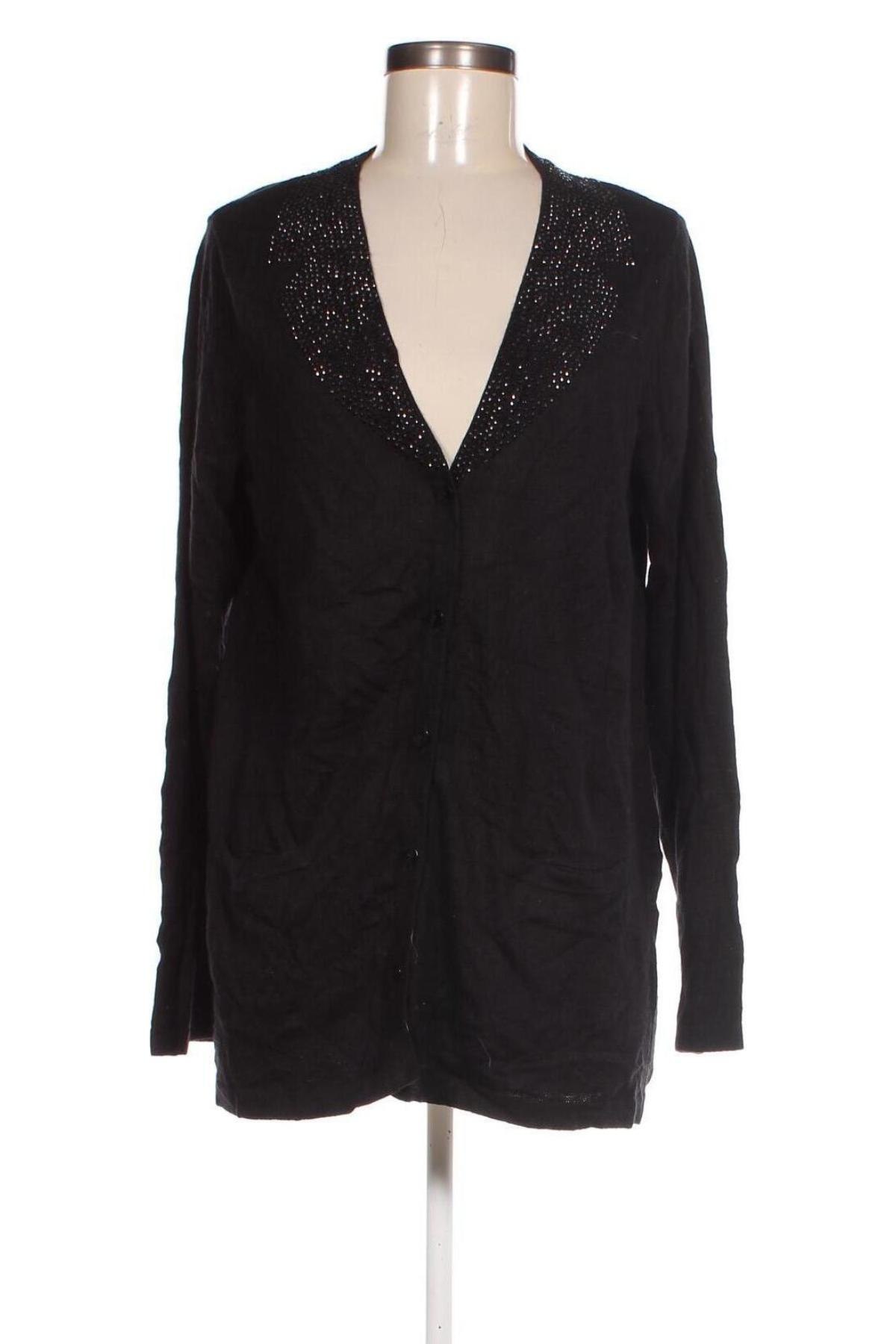 Cardigan de damă Selection By Ulla Popken, Mărime L, Culoare Negru, Preț 28,99 Lei