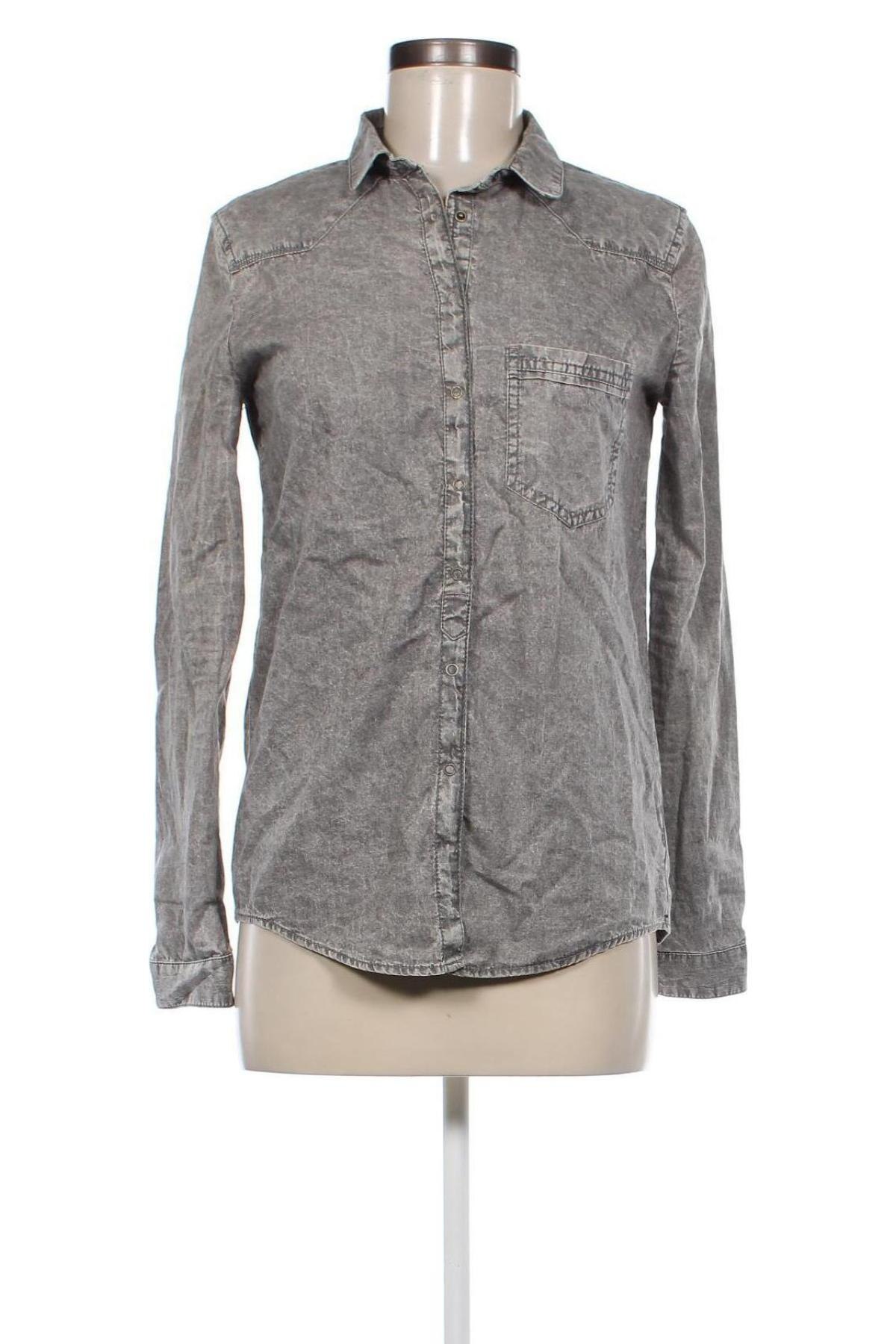 Damenbluse Bershka, Größe S, Farbe Grau, Preis € 6,49