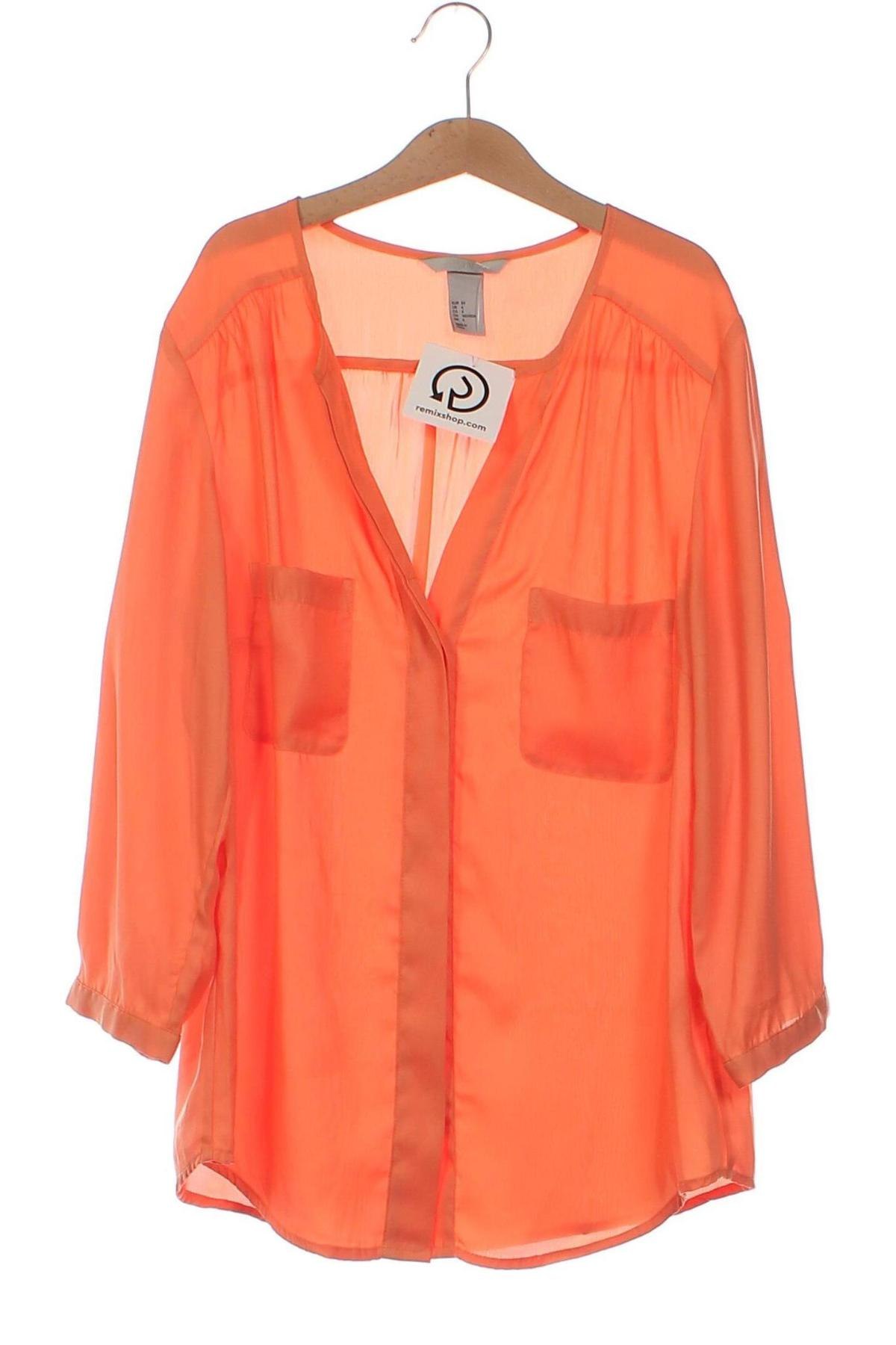 Damenbluse H&M, Größe XS, Farbe Orange, Preis € 7,49