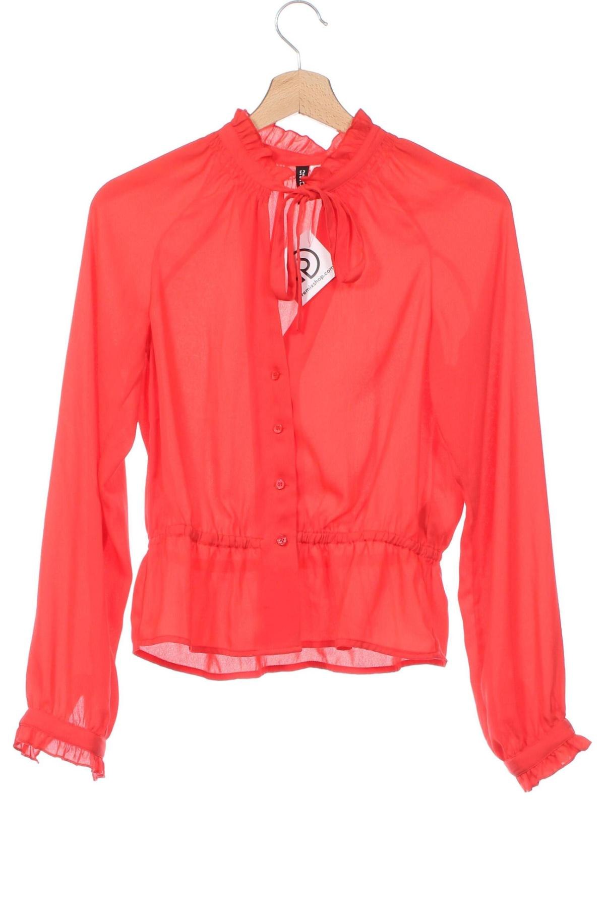 Damenbluse H&M Divided, Größe XXS, Farbe Rot, Preis € 5,49