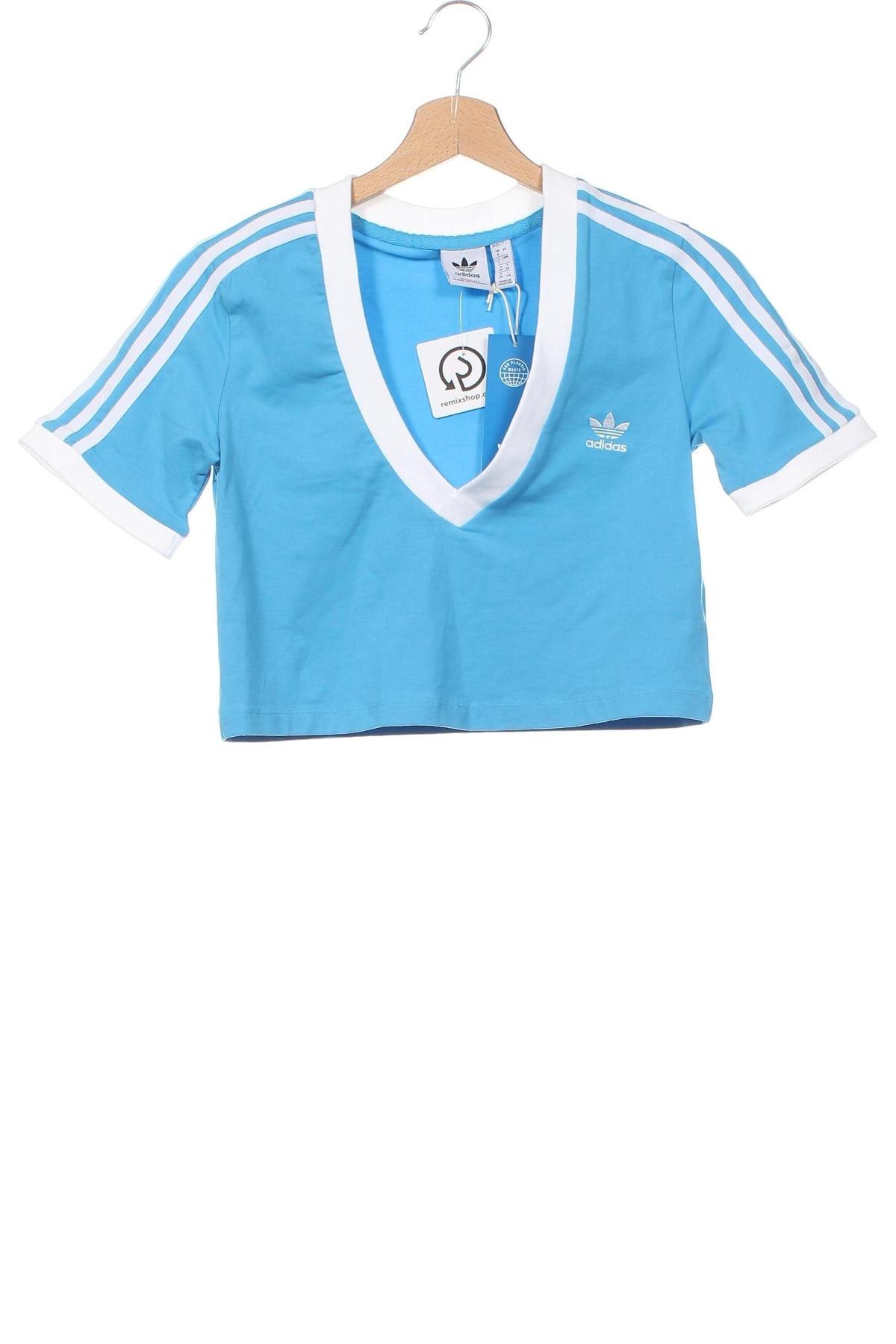 Damen T-Shirt Adidas, Größe XS, Farbe Blau, Preis € 37,50