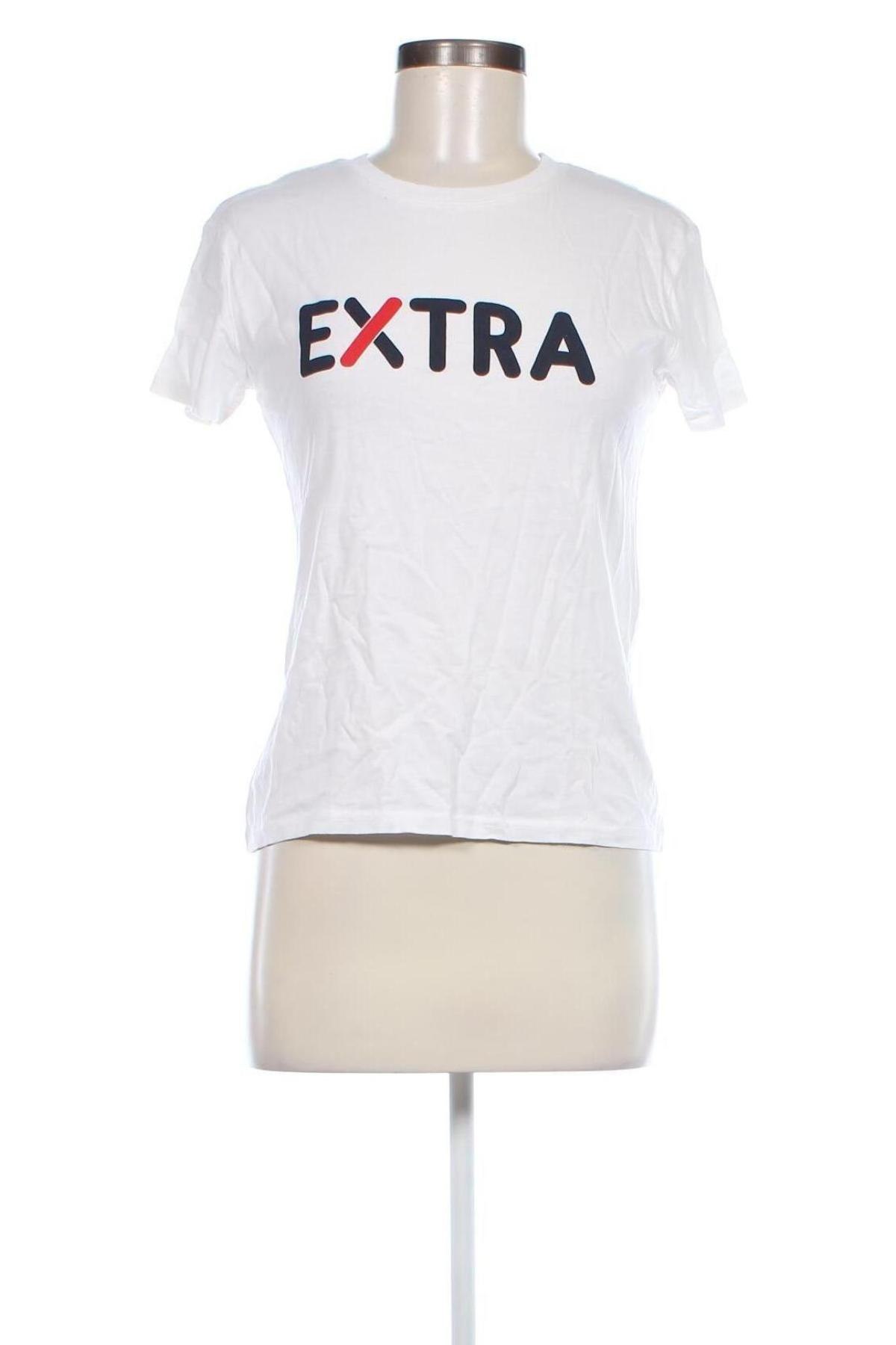 Γυναικείο t-shirt Bershka, Μέγεθος S, Χρώμα Λευκό, Τιμή 4,49 €