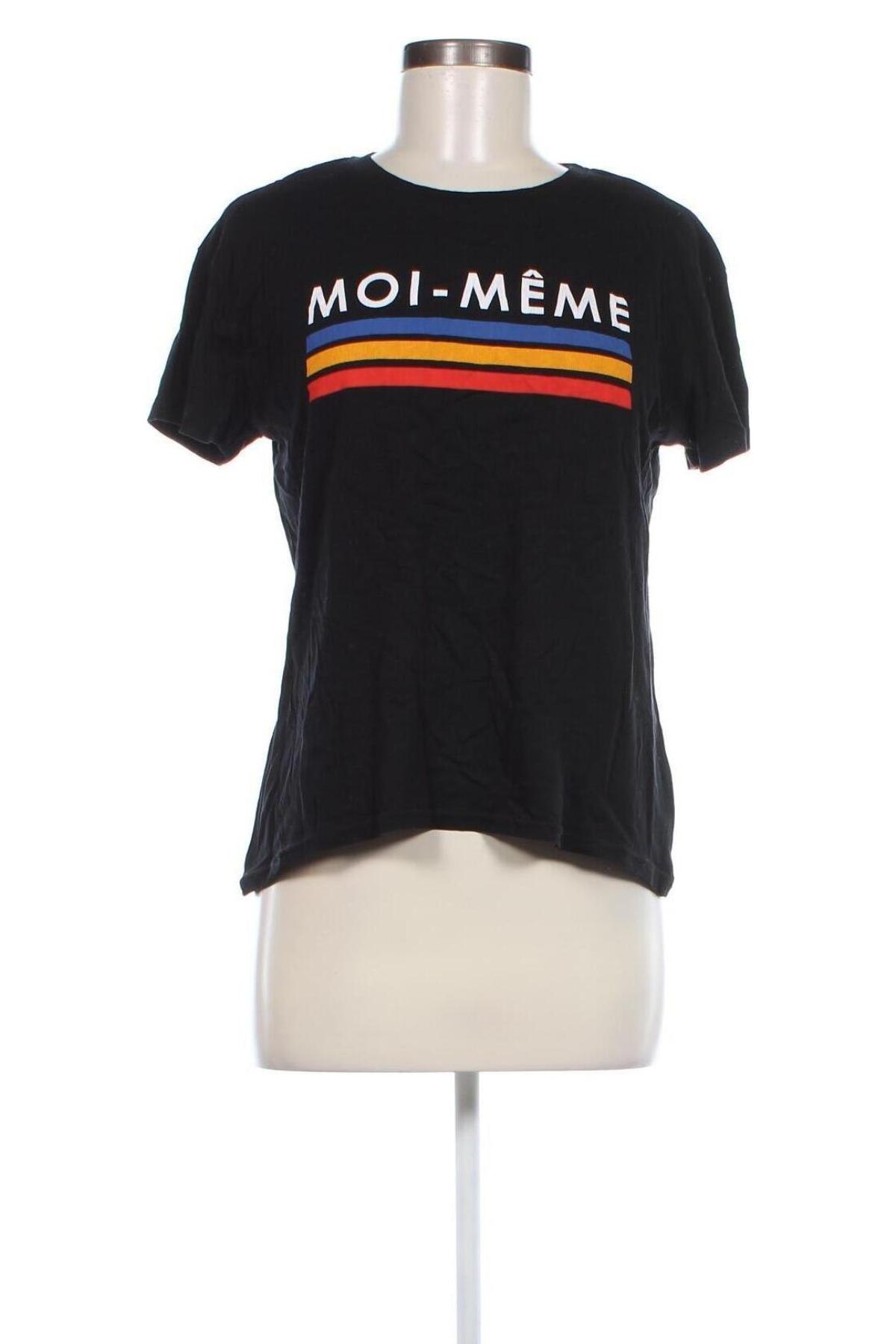 Tricou de femei Bershka, Mărime M, Culoare Negru, Preț 25,99 Lei