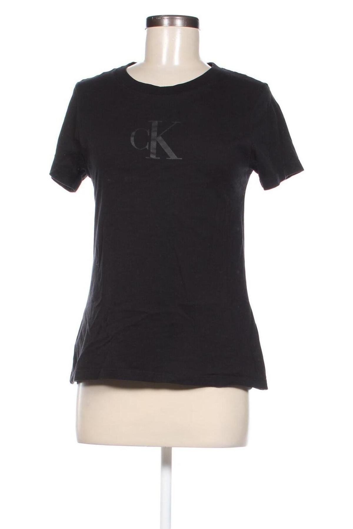 Damen T-Shirt Calvin Klein Jeans, Größe M, Farbe Schwarz, Preis 57,49 €