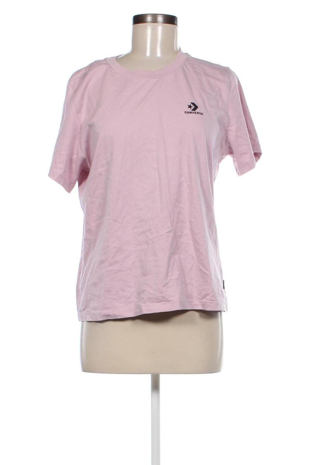 Γυναικείο t-shirt Converse, Μέγεθος XL, Χρώμα Ρόζ , Τιμή 29,33 €