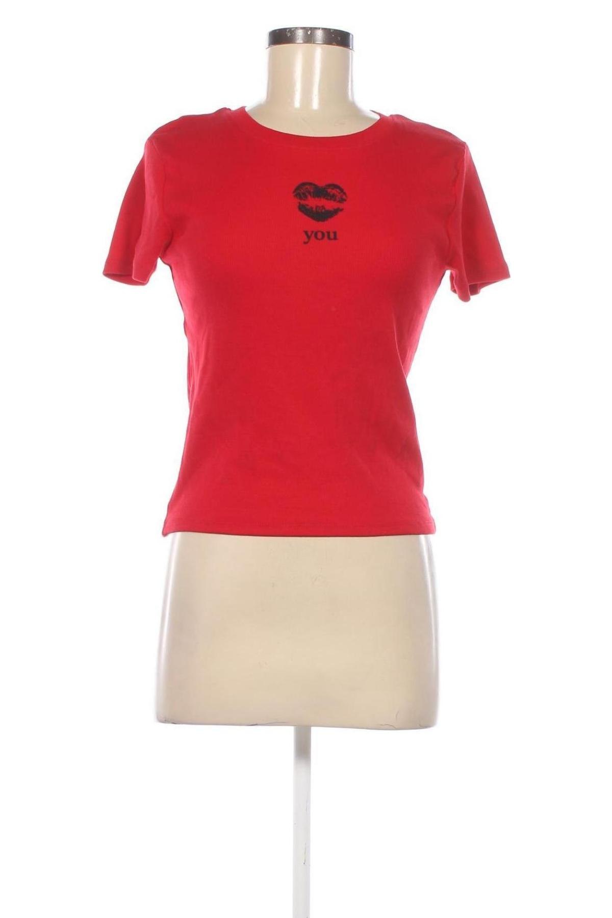 Damen T-Shirt Cropp, Größe L, Farbe Rot, Preis € 13,99