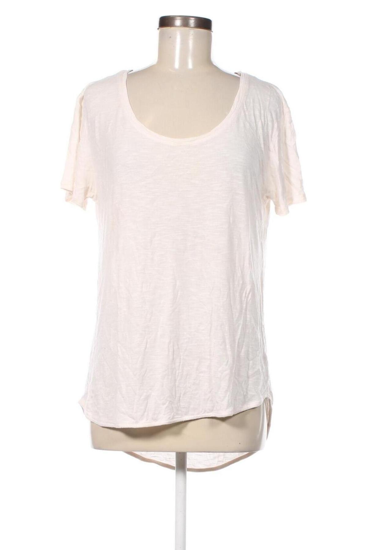 Damen T-Shirt Pull&Bear, Größe M, Farbe Ecru, Preis 6,49 €