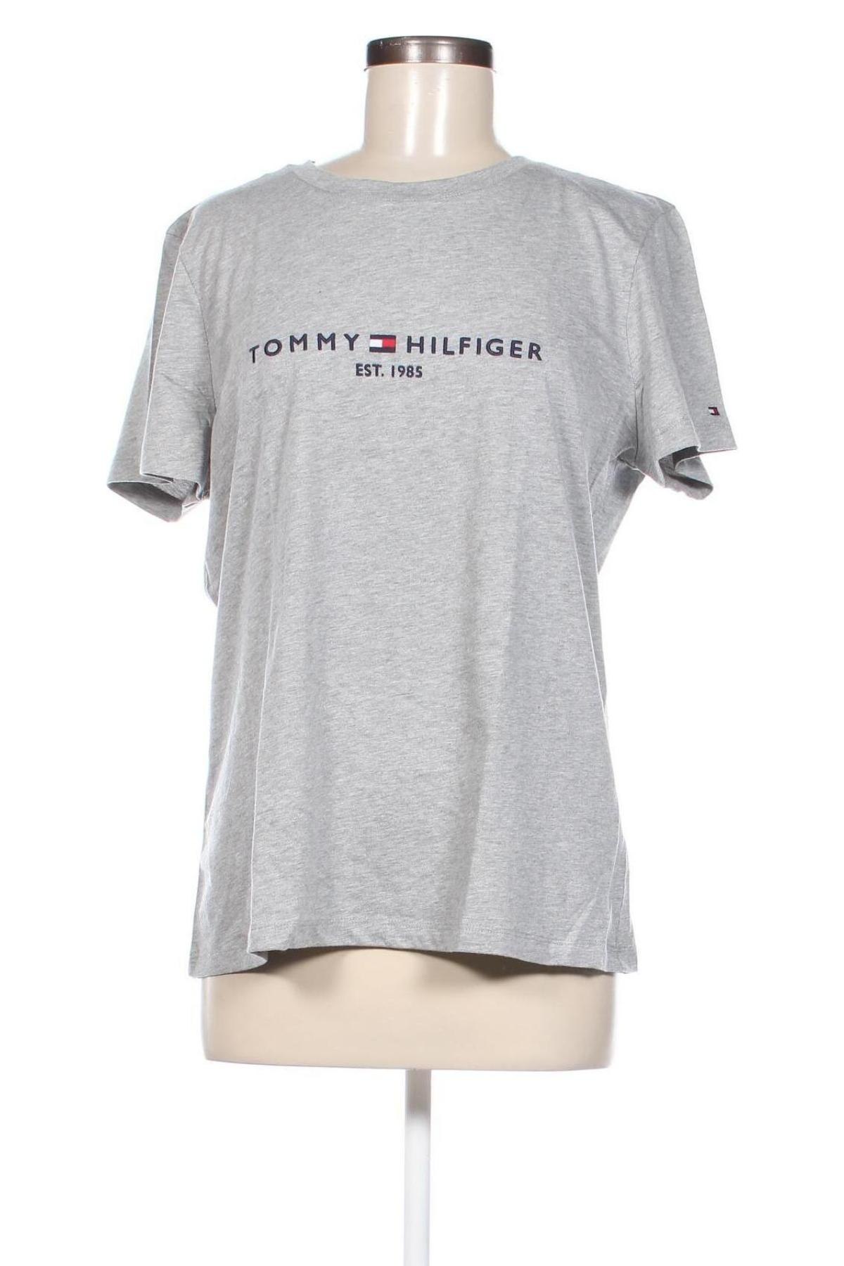 Γυναικείο t-shirt Tommy Hilfiger, Μέγεθος XL, Χρώμα Γκρί, Τιμή 50,99 €