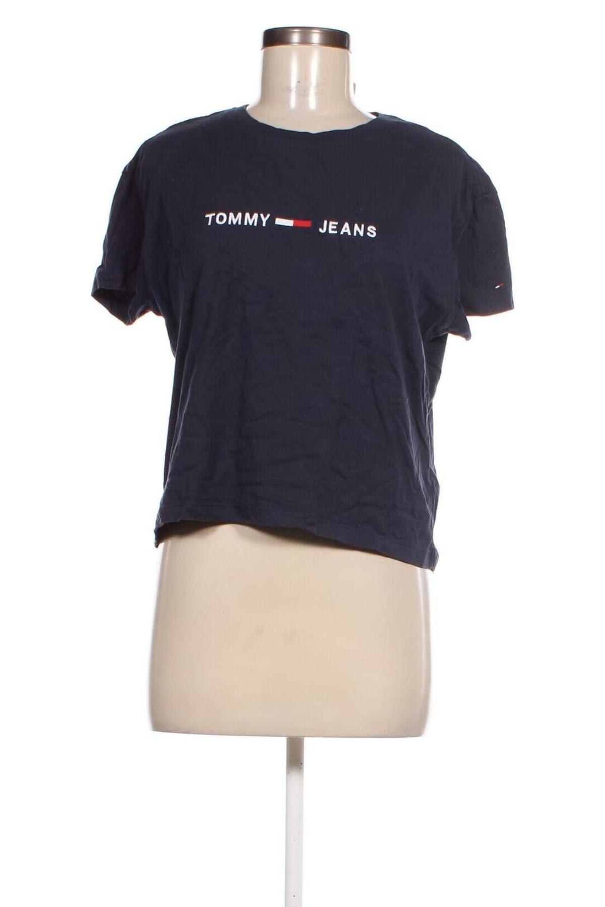 Γυναικείο t-shirt Tommy Jeans, Μέγεθος XS, Χρώμα Μπλέ, Τιμή 19,49 €