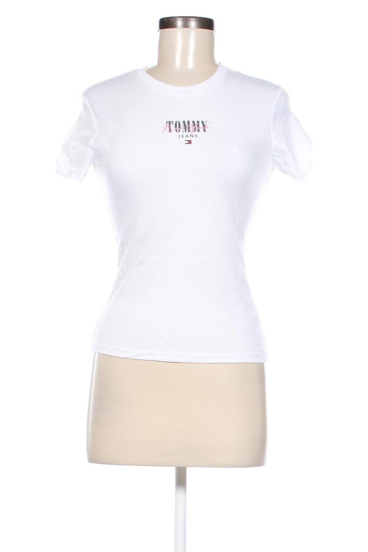 Damen T-Shirt Tommy Jeans, Größe S, Farbe Weiß, Preis € 37,99