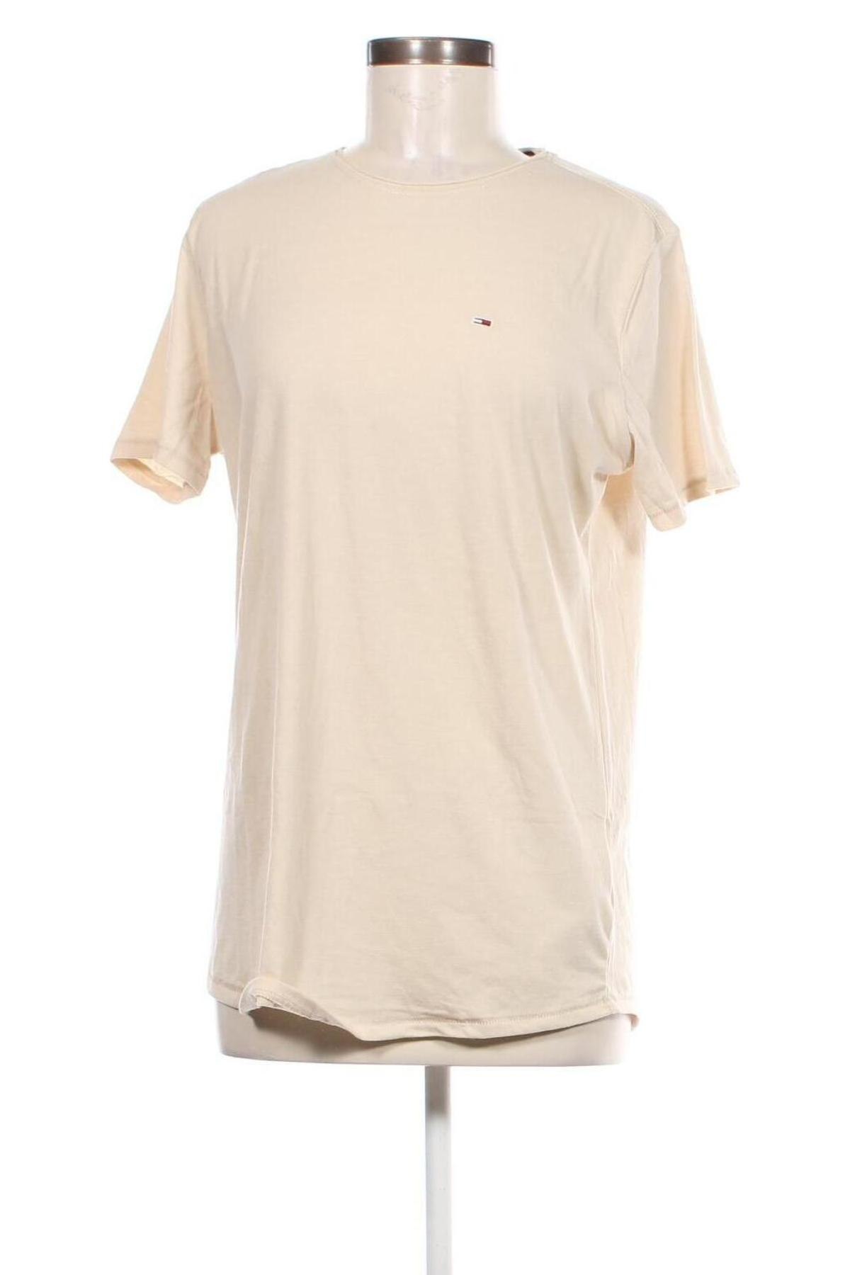 Herren T-Shirt Tommy Jeans, Größe M, Farbe Beige, Preis € 31,99