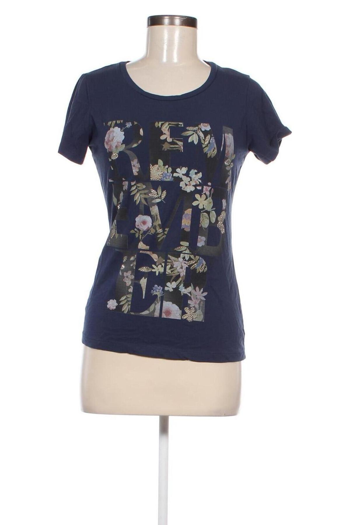 Damen T-Shirt Trussardi Jeans, Größe S, Farbe Blau, Preis 20,99 €